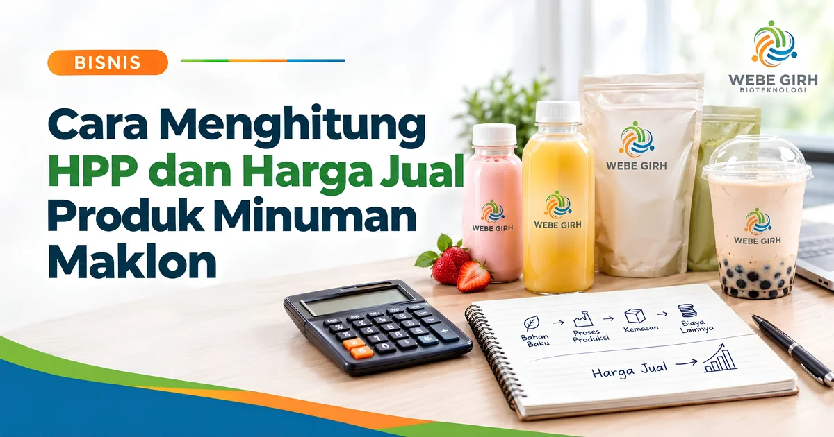 Cara Menghitung HPP dan Harga Jual Produk Minuman Maklon